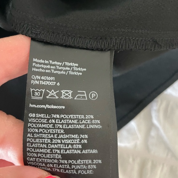 H&M Black lace knit Slip Dress - Picture 7 of 8